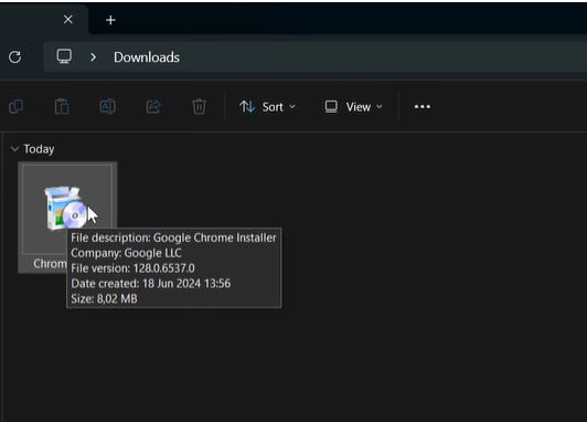 Chrome installation